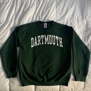 Dark green Dartmouth Sweatshirt.